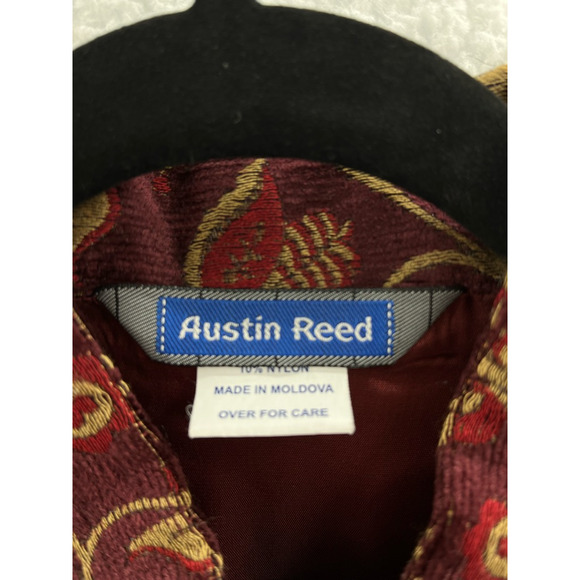 Austin Reed Womens Suit Jacket Blazer Multicolor Floral Pockets Long Sleeve XL - Picture 8 of 8